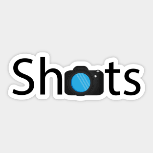 Shots text design Sticker